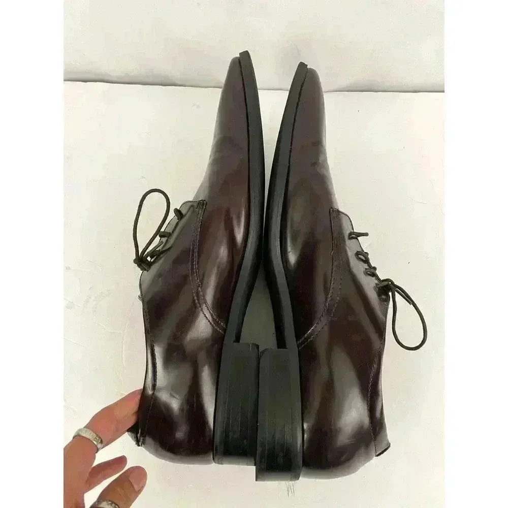 Calvin Klein Brown‎ Shiny Oxford Dress Men's Shoes Size 13